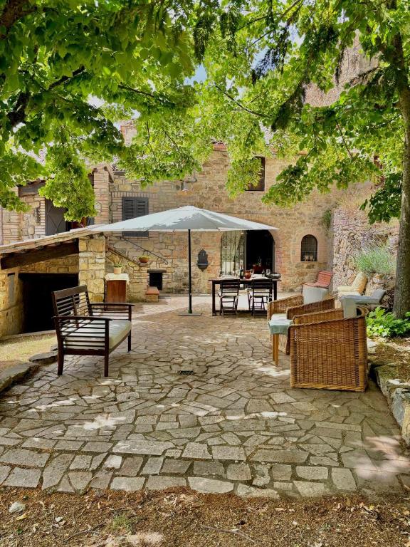 Patio principale del Podere Giulianelli